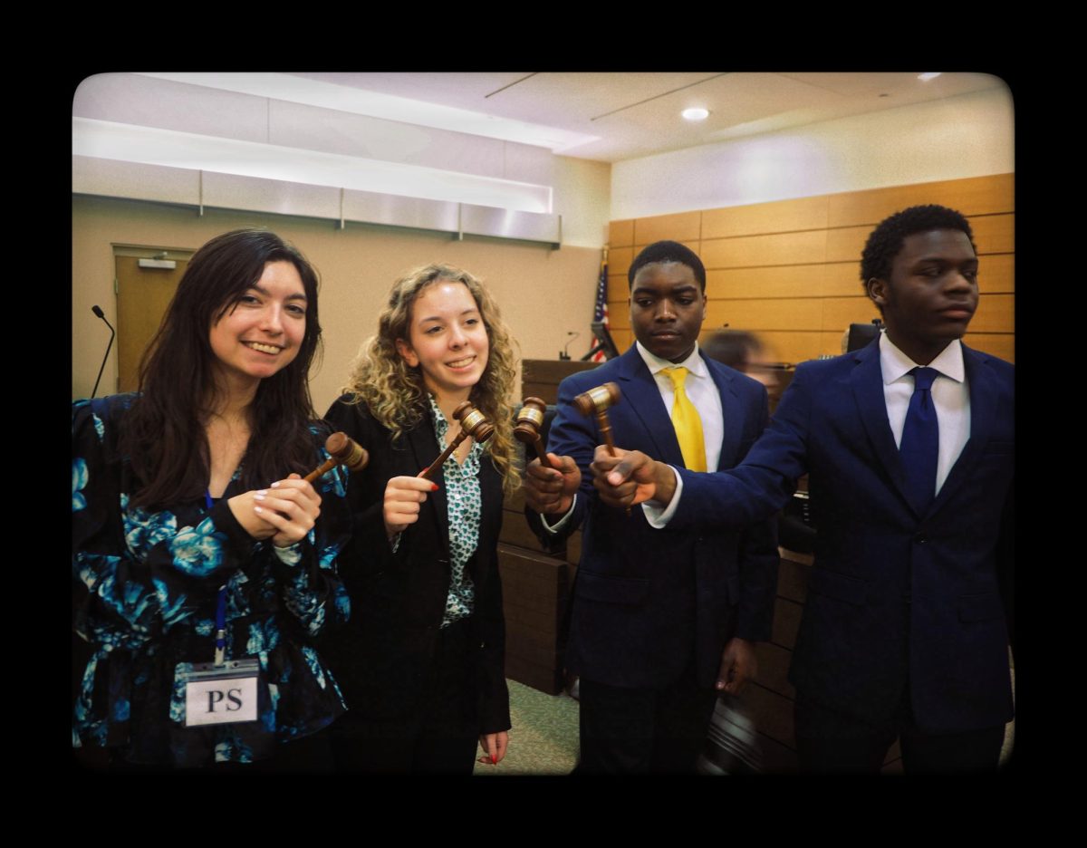 Best Witness/Lawyer Gavel Winners 2024: Keira Lord ('25), Lizzy Knotts ('26), Augustus Clarke ('24), Jaimeare Rainey ('26)